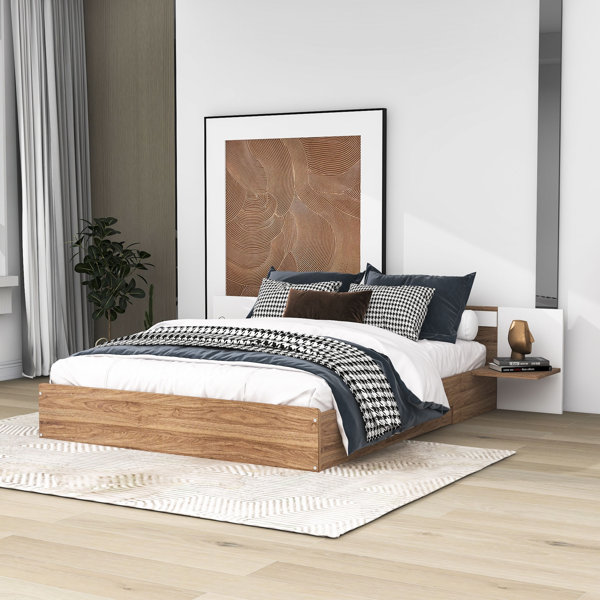 Latitude Run® Aalias Queen 2 Drawers Platform Bed with Headboard ...