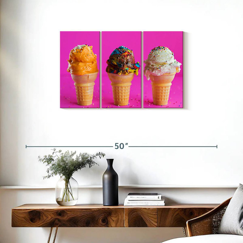 Yarlin Sundae Ice Cream Cones, 20" H x 33" W