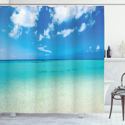 Shower Curtain with Hooks Included