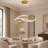 1-Light Dimmable Integrated LED Chandelier