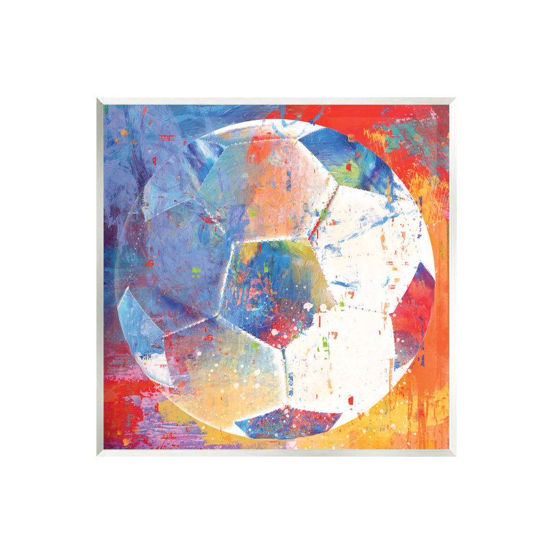 Art moderne sur plaque de soccer moderne par Savannah Miller