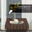 Table d'appoint pliante en rotin Outsunny, table de bout d'extérieur, table basse en rotin PE tissé à la main pour balcon, cour, jardin, pelouse, cour