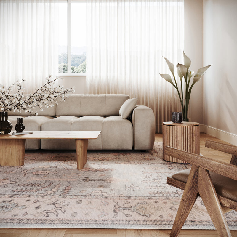  Tapis en laine noué à la main Sylari, Rectangle 9 pi 6 po x 13 pi 6 po