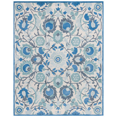 Antiquity Hand Tufted Wool Floral Rug