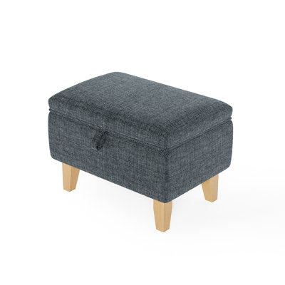 Artus 49cm Wide Rectangle No Pattern Ottoman with Storage