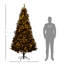 Grand sapin de Noël artificiel HOMcom 7,5 pi avec branches réalistes-2031291075