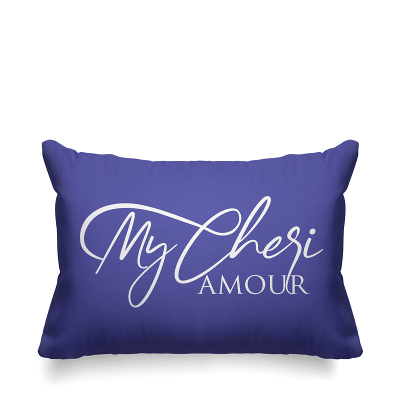 Housse et insert de coussin rectangulaire Aspire Cheri Amour, Iris