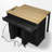 Kitchen Island with Extendable Dining Table-944804985