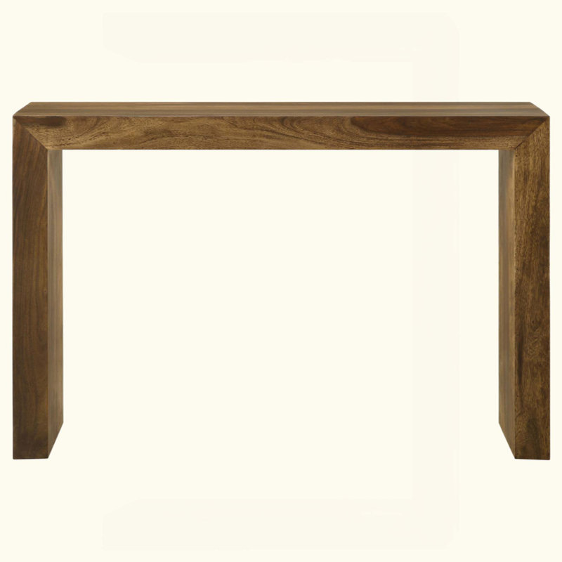 Rectangular Solid Wood Entryway Console Table
