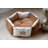 Velvet Bolster Pet Bed