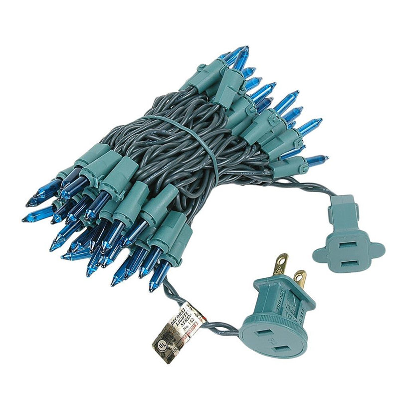 Mini-chaîne pour l’extérieur 11'50 ampoules Pirtle, Sarcelle clair, vert