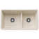 Precis SILGRANIT 33" 60/40 Reversible Double Bowl Undermount Kitchen Sink with Low Divide