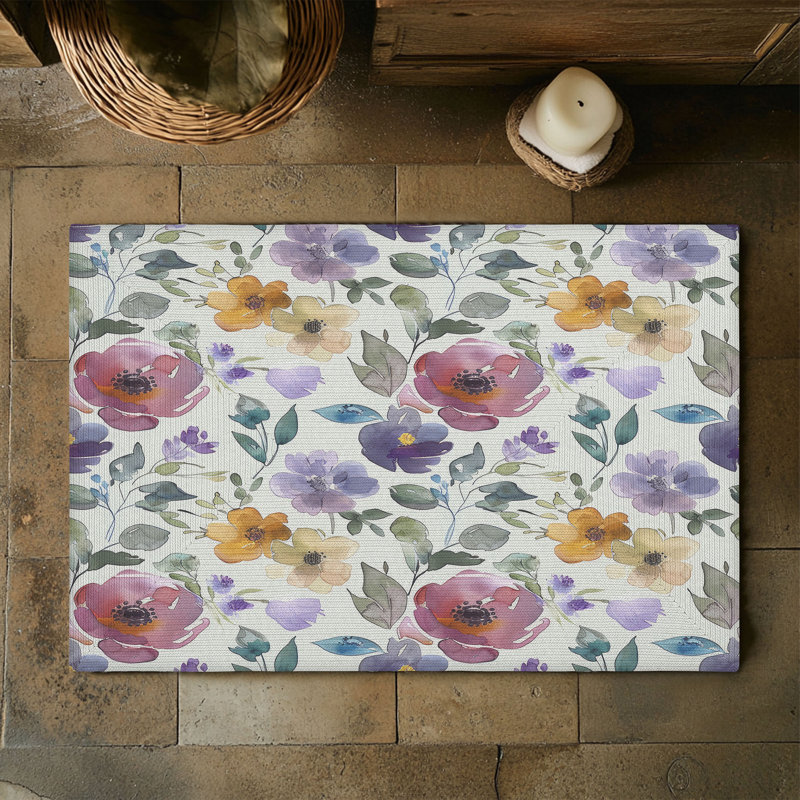 Tapis tressé Blossom Burst, Rectangulaire 3 pi x 5 pi