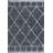 Cantera Shag Plush Tassel Moroccan Geometric Trellis Blue/Cream Rug-646535064