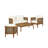 Esaul Acacia 2 - Person Patio Conversation Set with Cushions