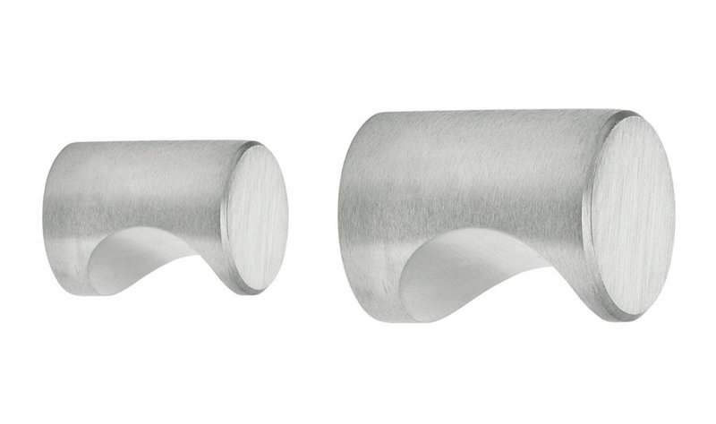 Cylindrical Knob, 0.8125" H x 0.8125" W x 1.125" D, Stainless Steel