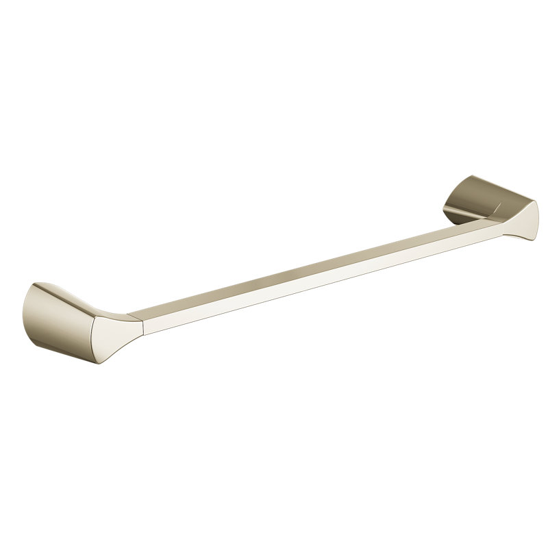 Zura 18" Wall Mounted Towel Bar, Polished Nickel