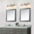 SOLFART Brushed Nickel Bathroom Light Fixtures Wall Lighting Sconce(3 Lights) Over Mirror-1034334930