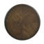 Table de bout à piédestal ronde Classic Classic - meubles de salon en bois durable, 1pc