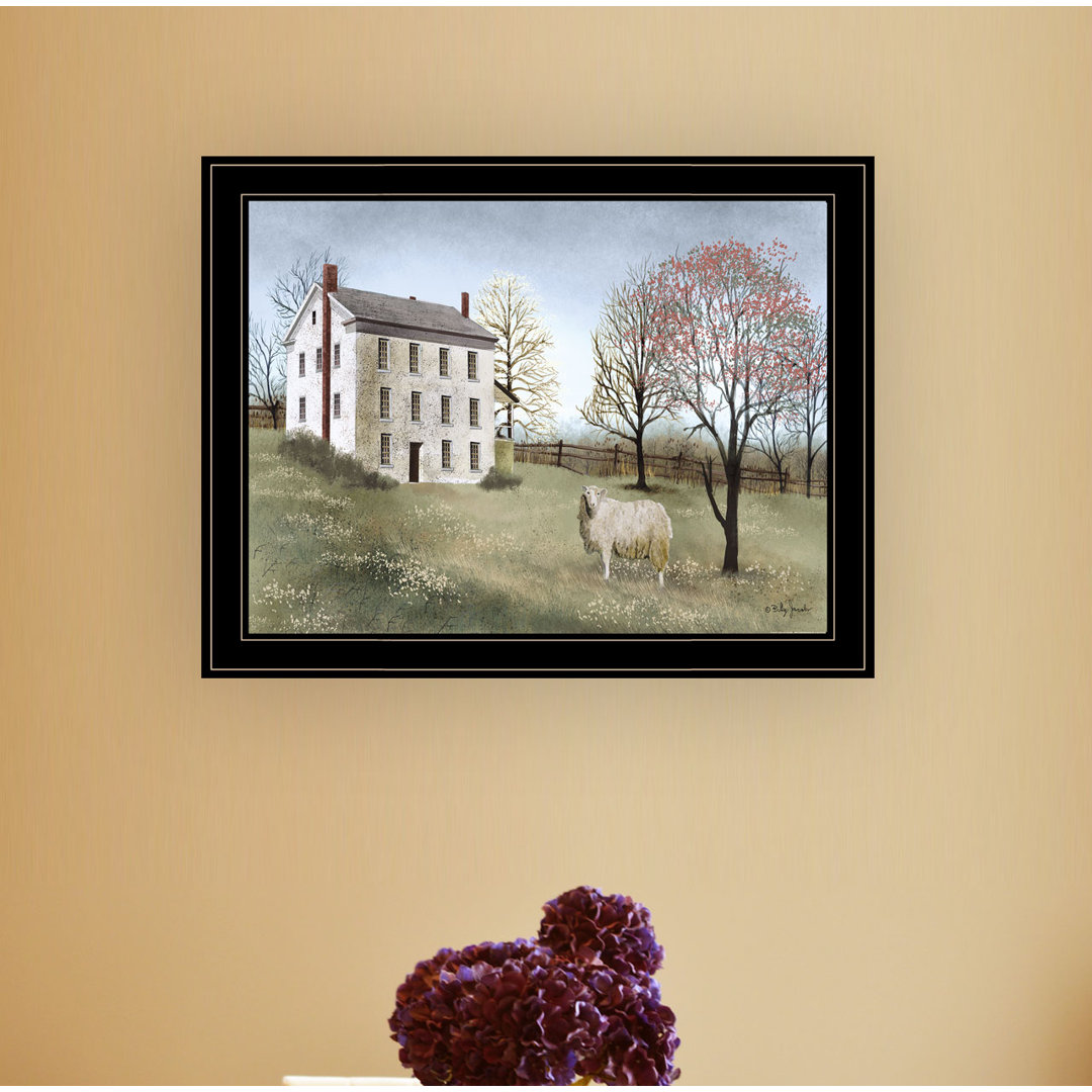 Spring at White House Farm Framed Wall Art for Living Room, Wall Decor Framed Print by Billy Jacobs August Grove®