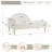 Rainbow-Inspired Linen Upholstered Chaise Lounge with Curved Backrest-1078484649