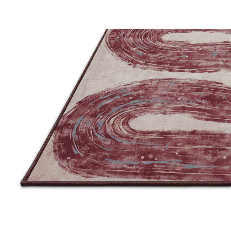 Tapis brun soyeux et moelleux, Carré 4 pi