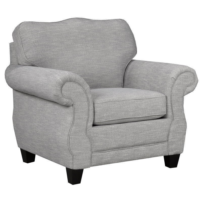 Chaise en tissu Barry, gris