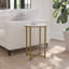 Table de bout Hampstead Collection - Table d'appoint moderne en stratifié avec structure entrecroisée-906120245-906120242