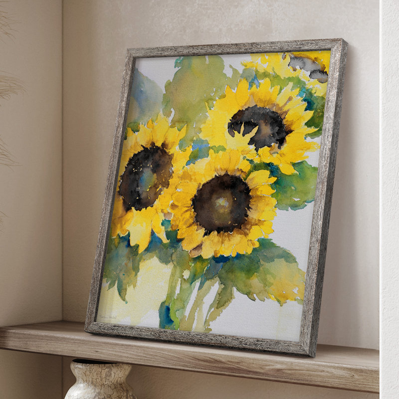 Sun Days II, reproduction encadrée - bois massif 48571, H 11 po x l 9 po