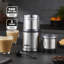 Geepas 1140W Espresso & Cappuccino Coffee Machine & 200W Coffee Grinder Combo Set - Milk Frother, Electric Wet & Dry Food Processor