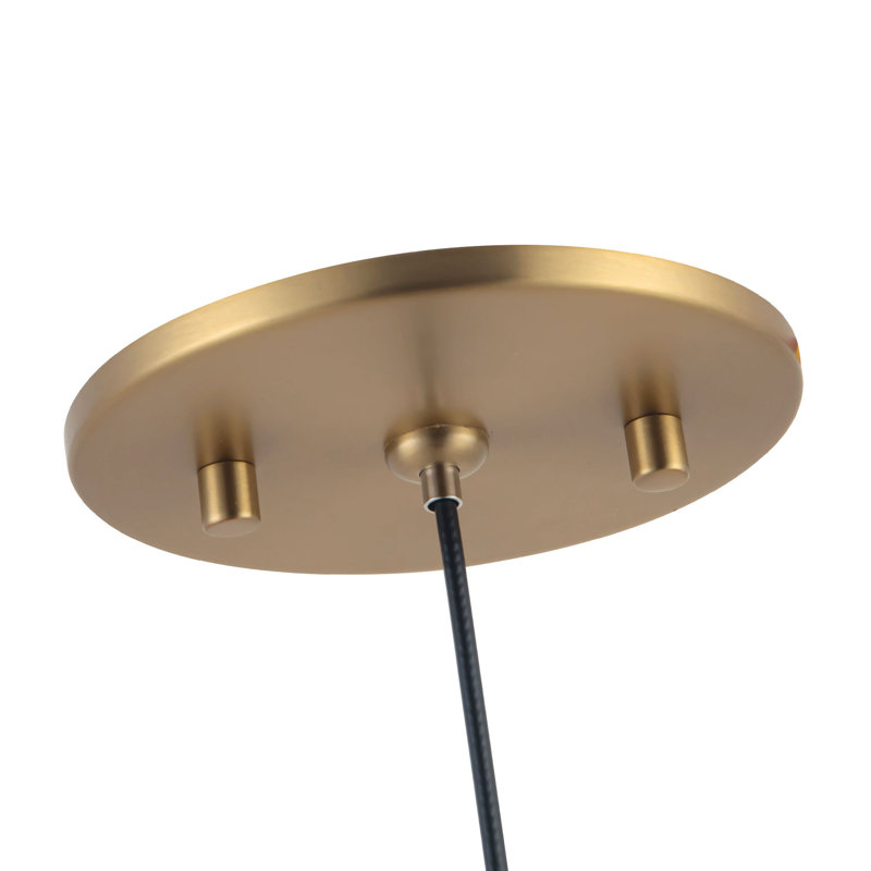 Luminaire suspendu à intensité variable de 6 po Bolla, Or brossé