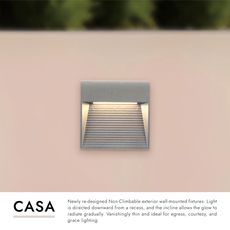 Casa LED Outdoor Sconce, Gray