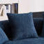 Causeuse à compression, canapé courbé de style moderne avec 3 coussins décoratifs