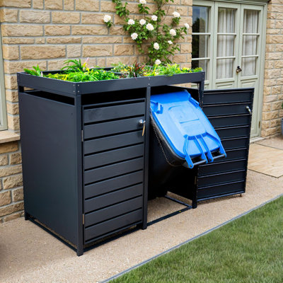 Wheelie Bin Covers Double Bin Store