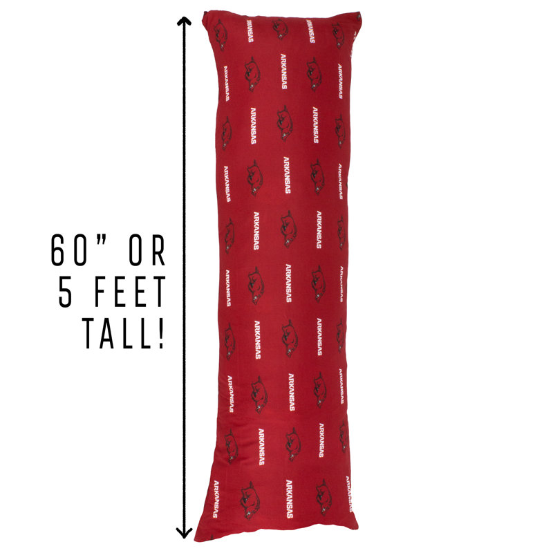 100% Cotton Lumbar Pillow, Arkansas Razorbacks