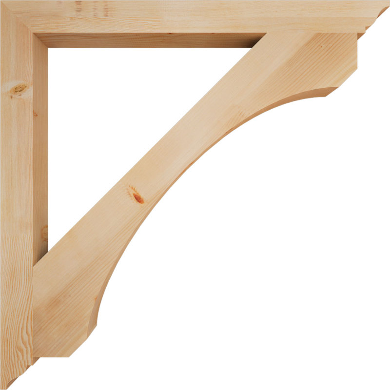 Support traditionnel lisse l 3 1/2 po x P 48 po x H 48 po, sapin Douglas, Douglas (lisse), H 48 po x l 3,5 po x P 48 po