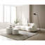 Canapé de salon Mid Century Modern Curved, canapé en tissu 4 places Boucle