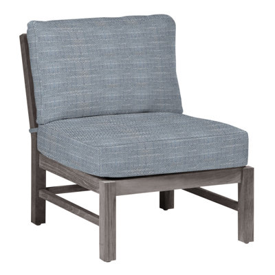 Club Teak Sectional Slipper Chair