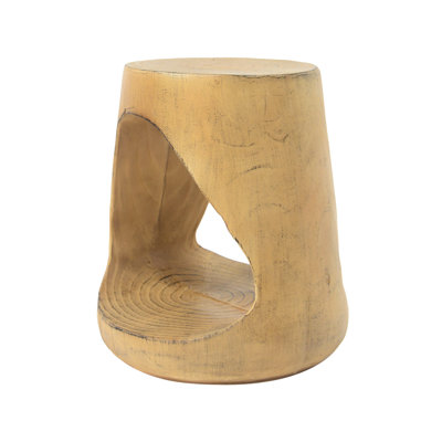 Stunning MGO Hollow Side Table With Wood-Like Texture And Natural Appeal