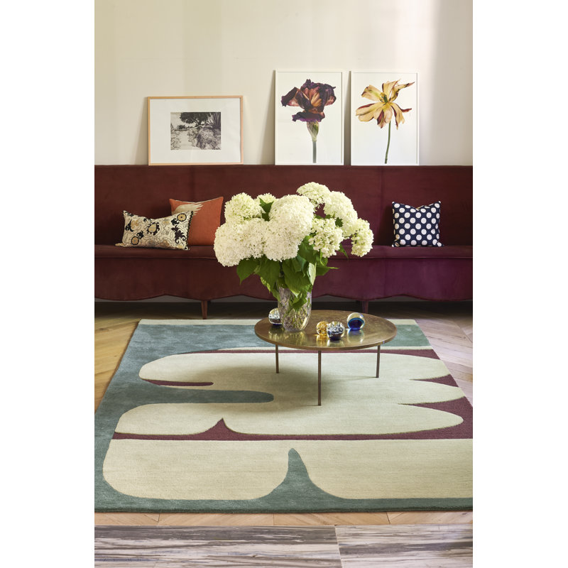 Pygmee No Pattern And Not Solid Color Area Rug in Beige/Glacier/Red, Rectangle 5'7'' x 7'10''