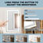 Miroir de meuble-lavabo avant et rétroéclairé à cadre en aluminium, antibuée / gradation continue / 3 couleurs réglables-871342579-871342576