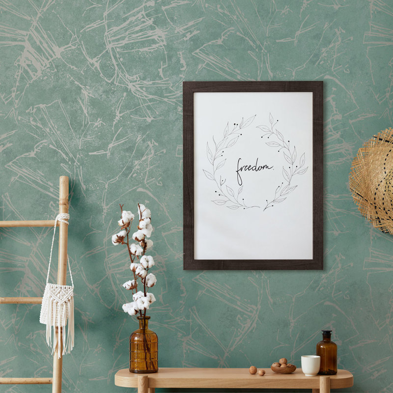 Terra Collection Graphic Stone Wallpaper Roll, Green