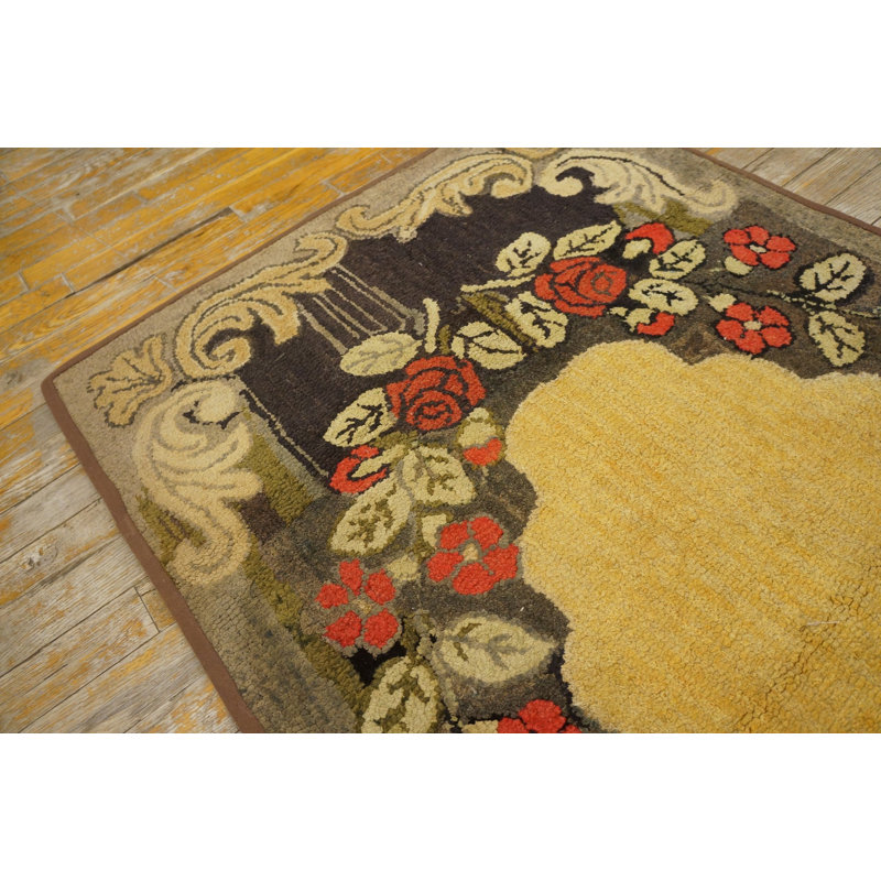 Wool Floral Area Rug