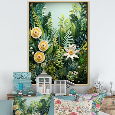 Wonderland Ferns In Green World II, reproduction d'art sur toile