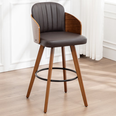 Ljubka Faux Leather Swivel Stools