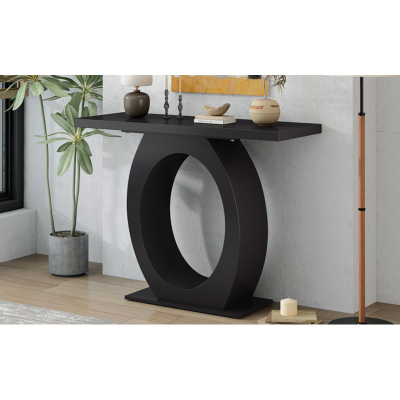 Table d'appoint moderne et élégante avec base en forme d'œuf Mirod, stabilité accrue et durabilité, design épuré pour la décoration intérieure, parfaite pour le salon ou la chambre à coucher