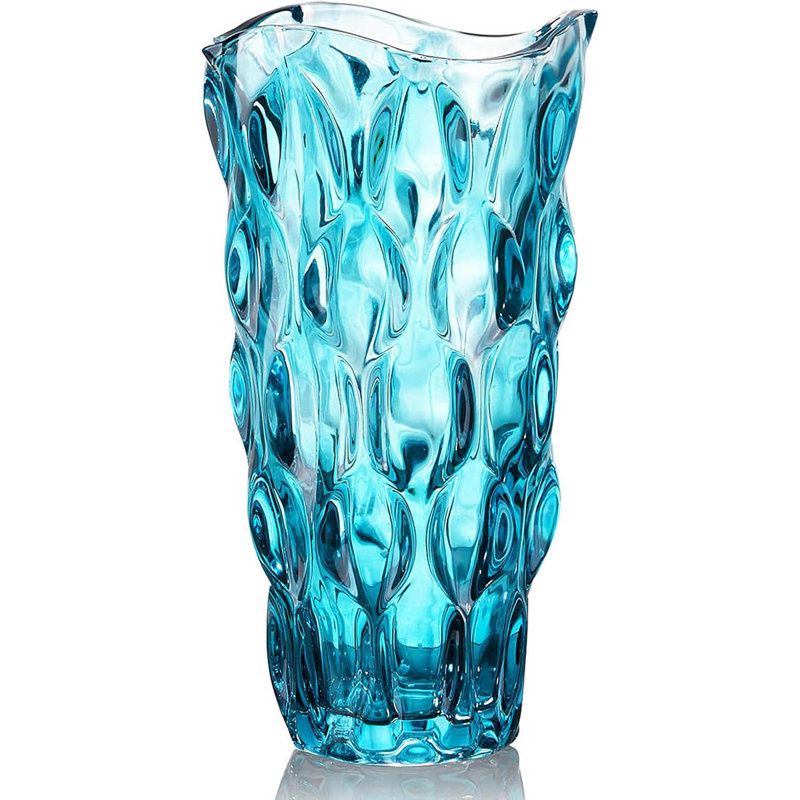 Glass Table Vase, Blue