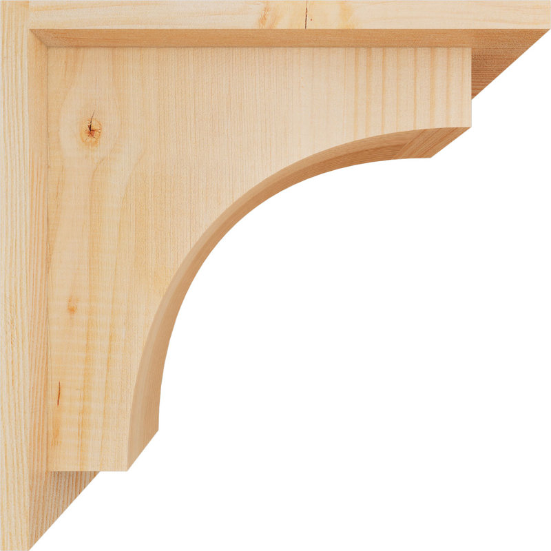 Corbeau Huntington avec plaque arrière, H 12 po x l 5,5 po x P 12 po, Sapin de Douglas, Lisse