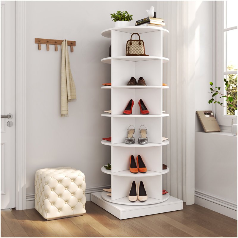 Armoire à chaussures 360 360 °, Blanc