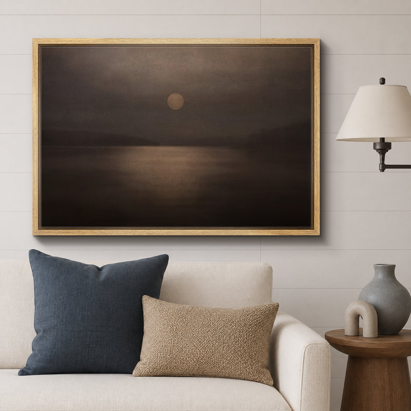 Impression sur toile Shine, H 24 po x l 36 po, Impression encadrée flottante sans passe-partout, Natural
